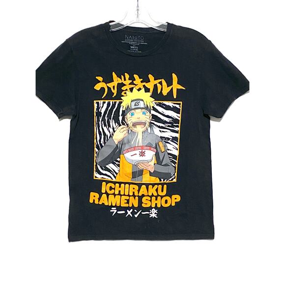 Naruto Other - Naruto Shippuden Anime Ichiraku Ramen Shop Graphic Shirt Mens S 34 / 36 Cotton